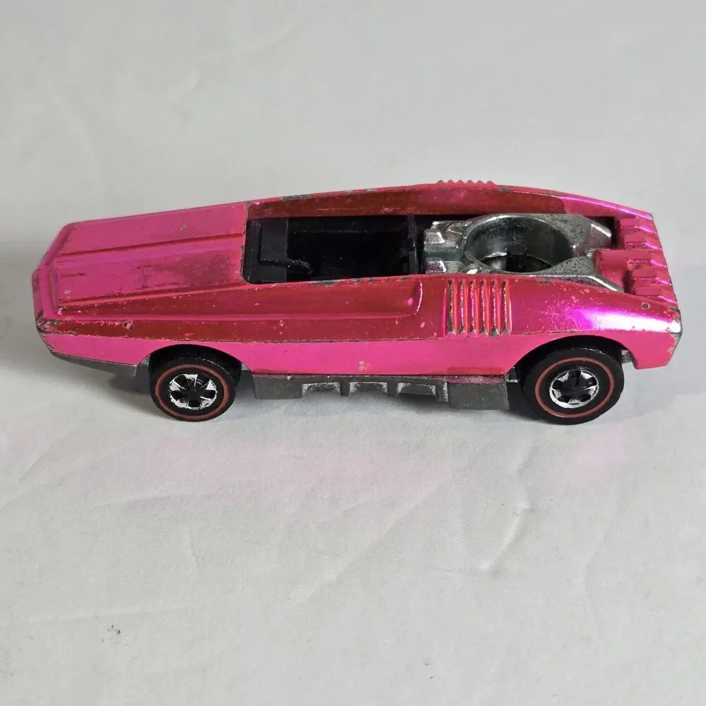 VINTAGE HOT WHEELS Redline Whip Creamer Spectraflame Pink 1969 USA Base